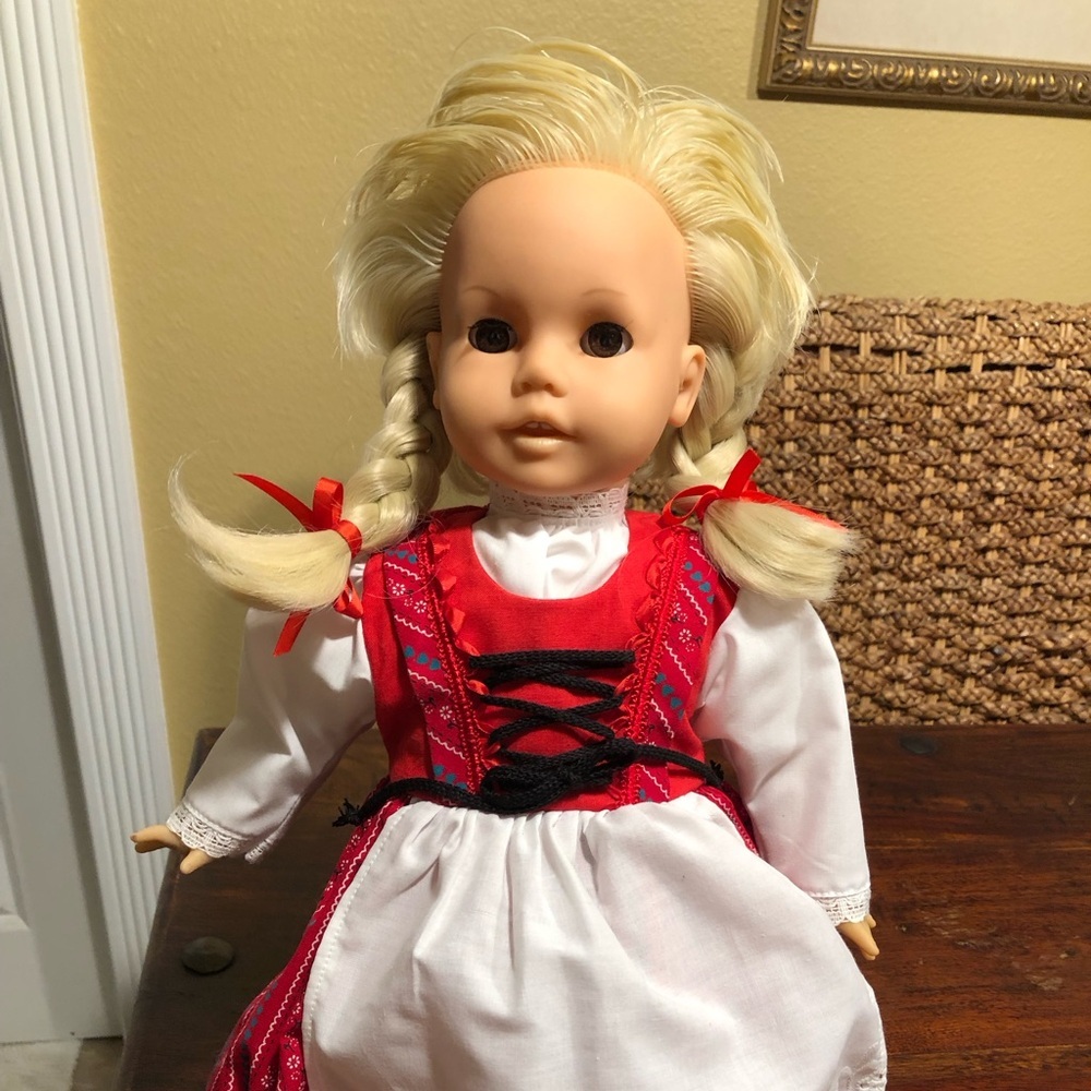 Vintage GERMAN DOLL ENGEL PUPPEN DOLLS 16” Pre-owned